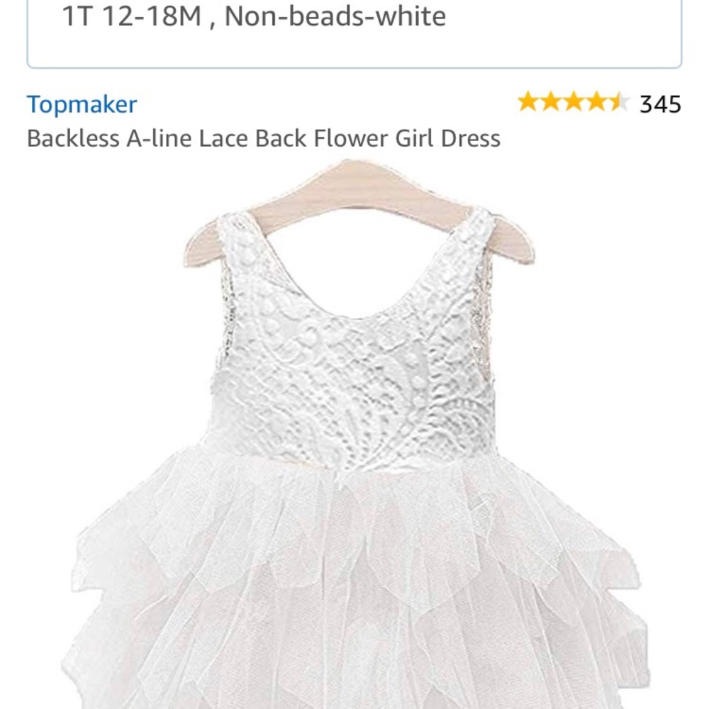 Lovely 12-18m lace flower girl dress